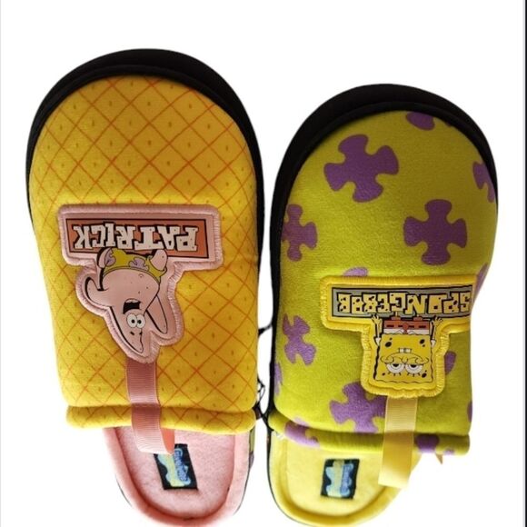 SpongeBob SquarePants and Patrick Star Men's Size 13-14 Bounce Scuff Slippers - Picture 2 of 3